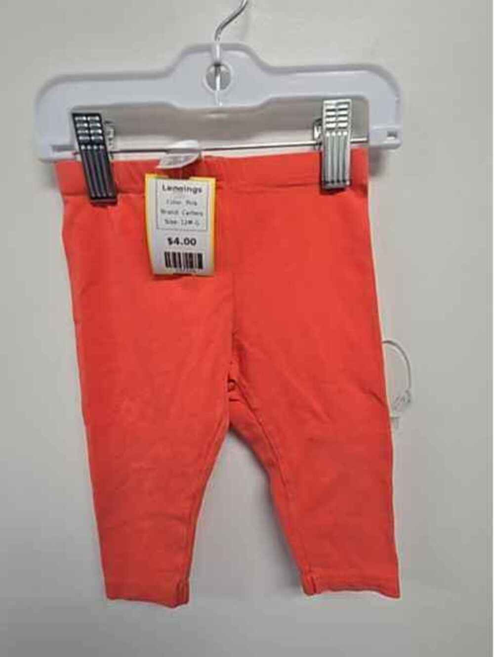 Pink Carters Leggings, 12M G